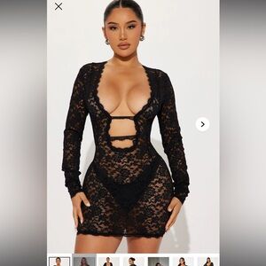 Victoria lace mini dress